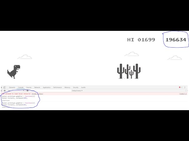 How to Hack Dinosaur Game in Google Chrome - The Unfolder