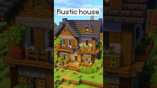 Minecraft Rustic House #minecraft #minecraftbuilding #minecraftshorts