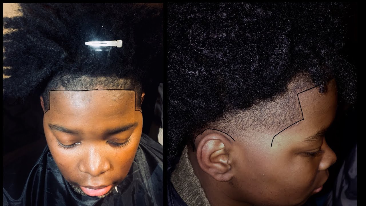 Barber Tutorial Tapered Afro Semi Freeform Dreads Youtube