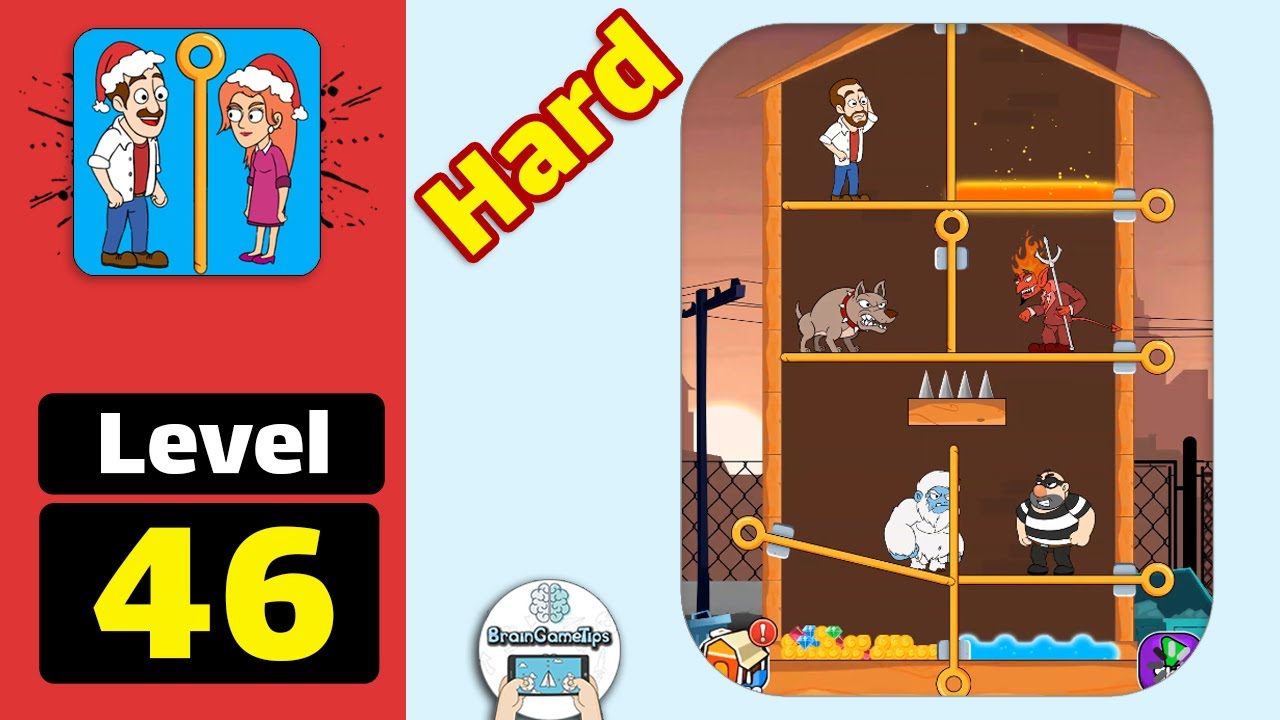 Home Pin: Pull The Pin Puzzle - Hard Level 46 Walkthrough