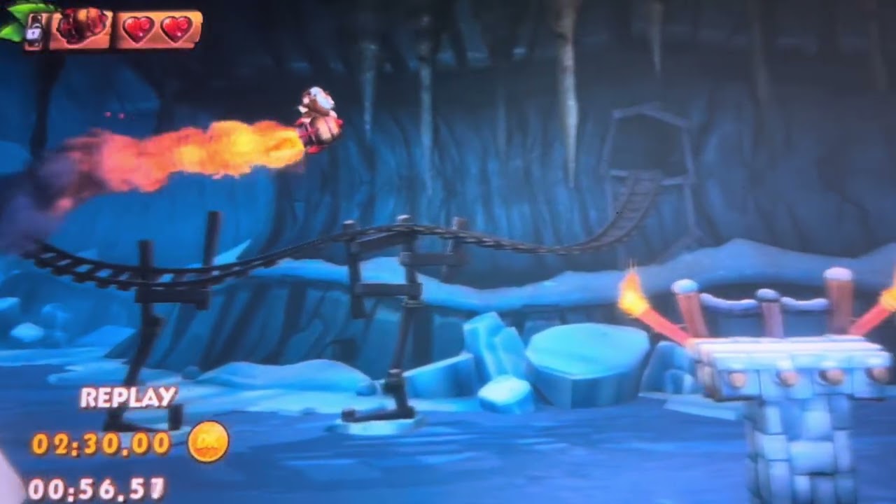 Donkey Kong Country Tropical Freeze 6-4 Blurry Flurry at 02:28.02 minutes 