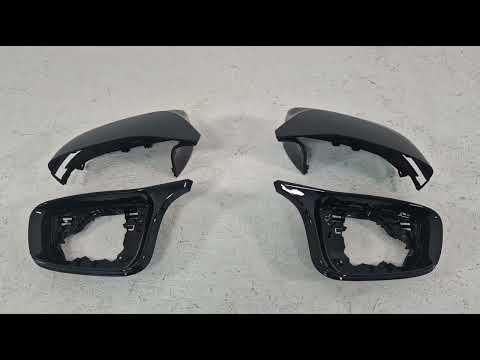 Крышки зеркал с рамками M-Look (2 шт) для BMW 7 серия G11/G12 2015-2022 гг, видео 1