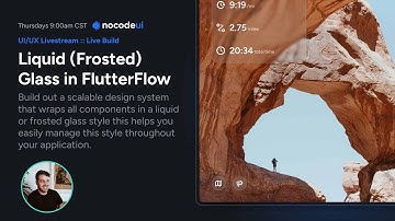 Exploring Liquid Glass in FlutterFlow (We failed -- it is frosted)