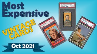 Top 15 Vintage Sports Card Sales in October 2021 | Ep 9