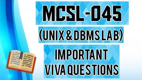 Important Viva Questions of MCSL-045(DBMS Part-2) //Viva Questions of Dbms //Mcsl-045 viva question