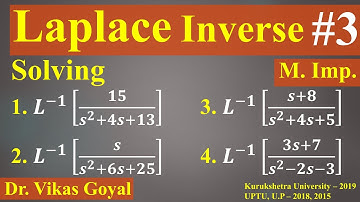Laplace Inverse #3 (M.Imp.) | Important Numerical Problems