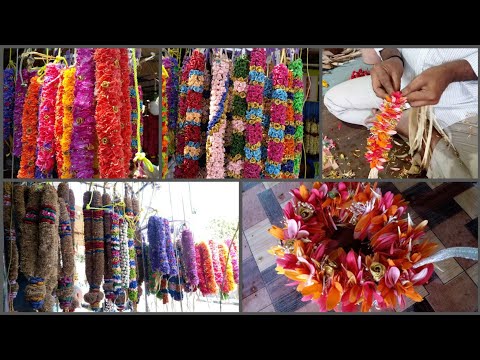 Bridal Flower Veni for Reasonable Price |Coloured Flower |Silk flowers|Decorative flowers |