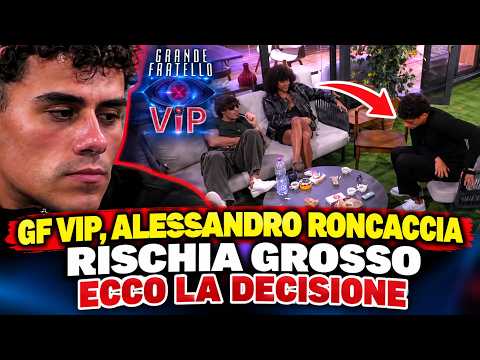 Video GF Vip, Alessandro Roncaccia rischia grosso ecco la decisione