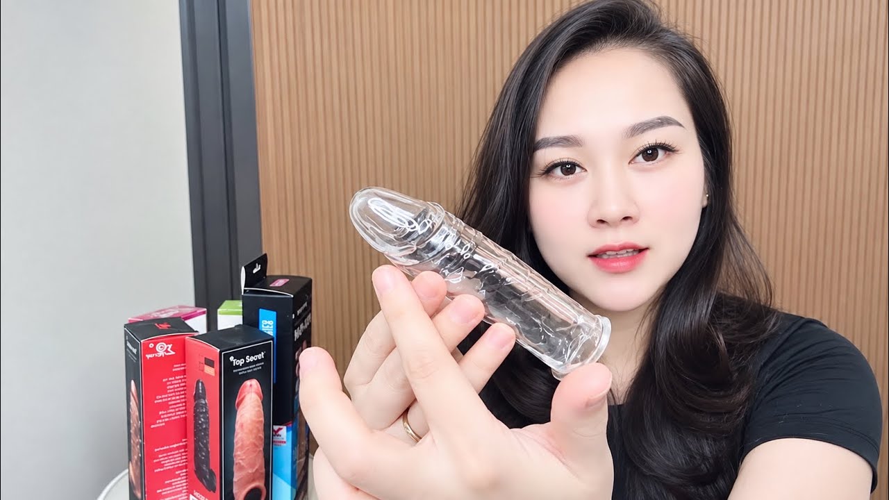Review Bao Đôn To Juai Trong Suốt, Siêu mềm, silicone co dãn ôm thít chống tuột chống xuất sớm