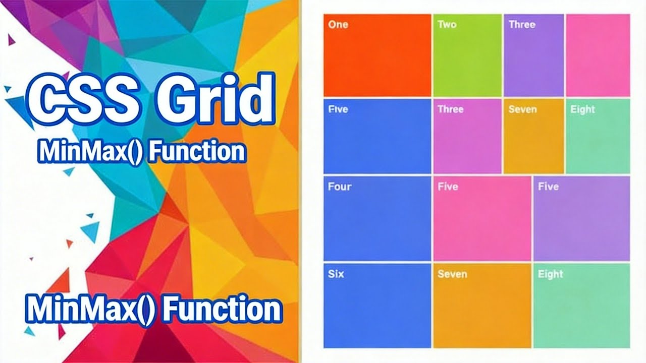 CSS Grid MinMax function Tutorial in Hindi Urdu - YouTube