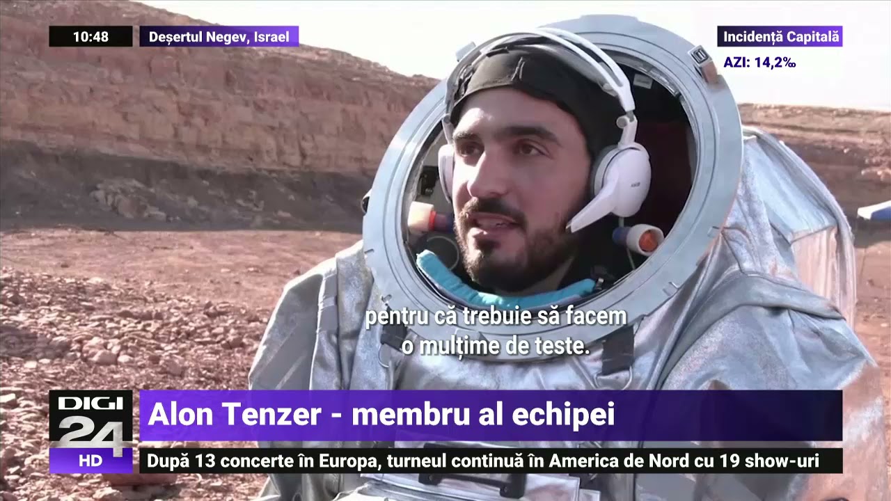Într-un crater din Israel, șase oameni trăiesc ca și când ar fi pe Marte
