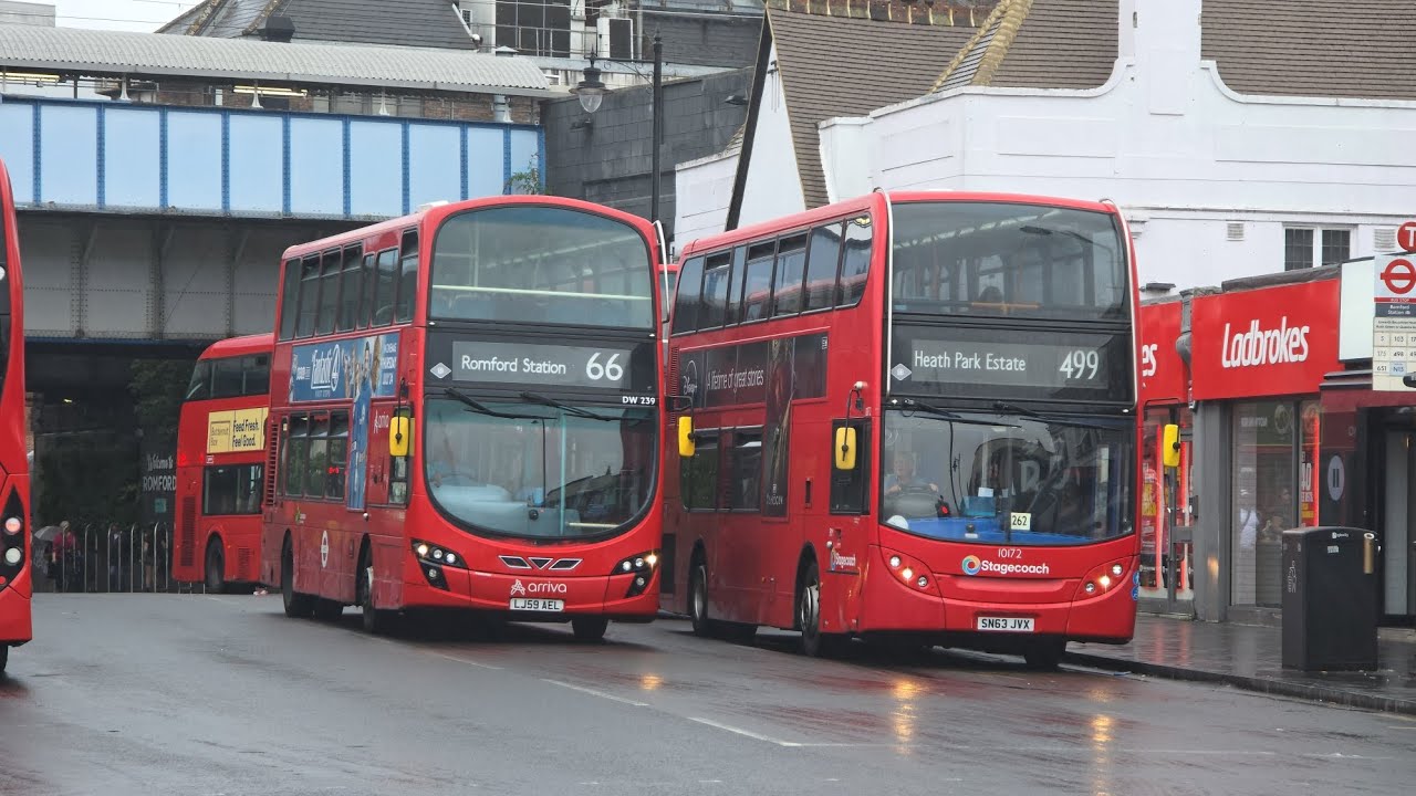 London Buses at Romford 8K 26-08-2025