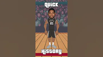 Tim Duncan's Career in 30 seconds! (NBA Quick History)
