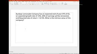 Intrinsic Value Using a Multi-Period Dividend Discount Model