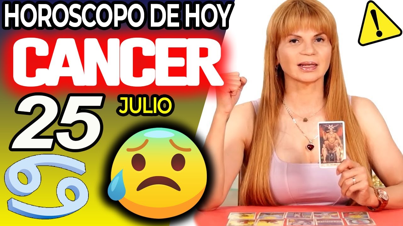 CÁNCER♋TE VA A DAR UN INFARTO ️😰PROXIMAS 48 HORAS⏳ Horóscopo De Hoy 25 ...