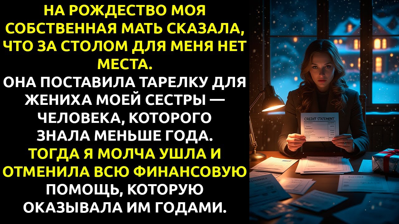 На Рождество для меня НЕ НАШЛОСЬ места за столом —и тогда я услышала ТУ САМУЮ аудиозапись.
