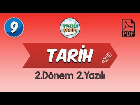 9.Sınıf Tarih | 2.Dönem 2.Yazılı Provası