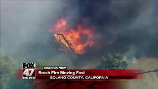 Brush fire dubbed Holy Fire spreading quickly in California