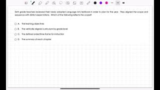 PPR Domain 1 Competency 3 Practice Problem