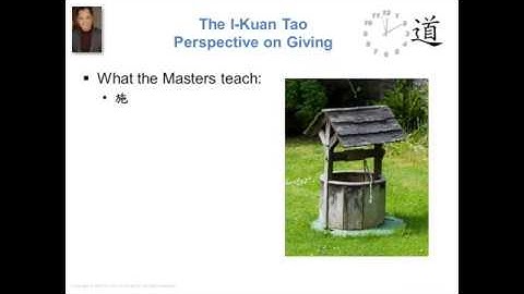 The Tao Perspective on Giving