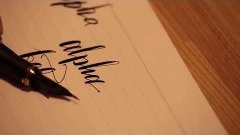 【カリグラフィー】alpha & beta【Jinhao 159 x Zebra Gペン】