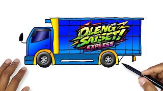 Gambar Truk Yang Bagus | Cara Menggambar Truk | Truk Sound Horeg