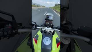 BMW F900 GS top speed on the autobahn with offroad tires. #f900gs #topspeed