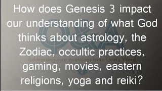 DON'T IGNORE THE DEVIL--What God Says About Astrology, Yoga, Occult Movies & Gaming