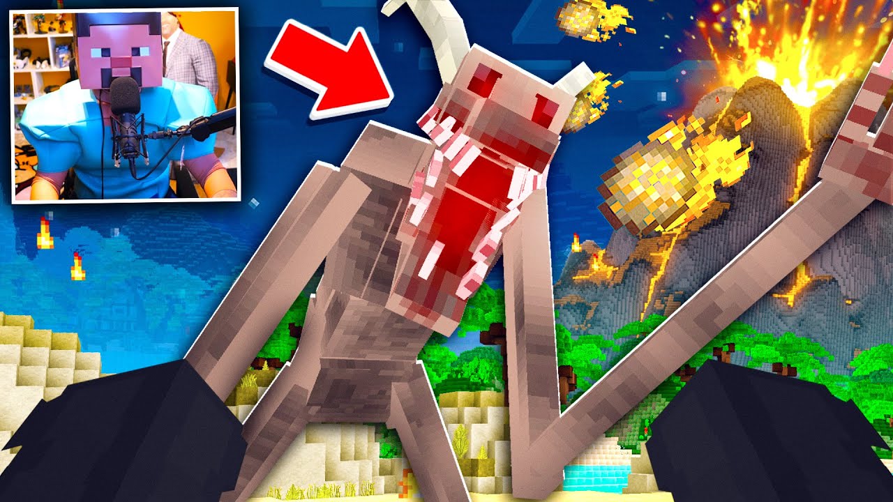 MI VESTO DA STEVE PER COMBATTERE L'UOMO CAPRA NEL MIO MONDO DI MINECRAFT E...