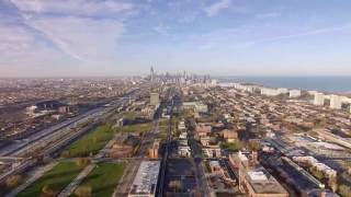 Sky View Of Chicago From Southside Bronzeville