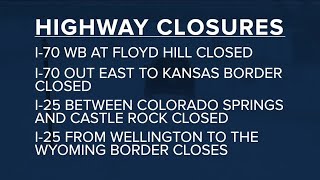 Several highway closures remain in effect, some for 10 hours