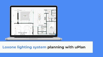 Loxone lighting system planning with uPlan