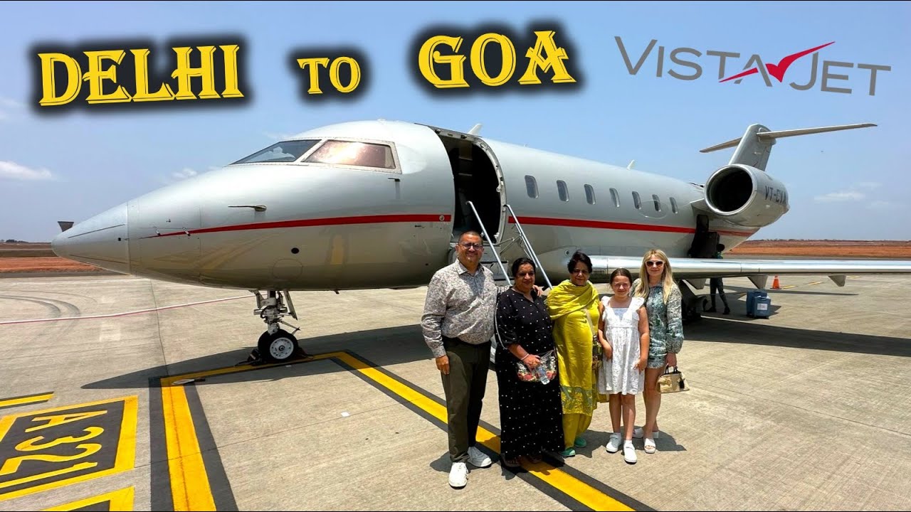 #175 Delhi to Goa in The Vistajet Challenger 605  🇮🇳