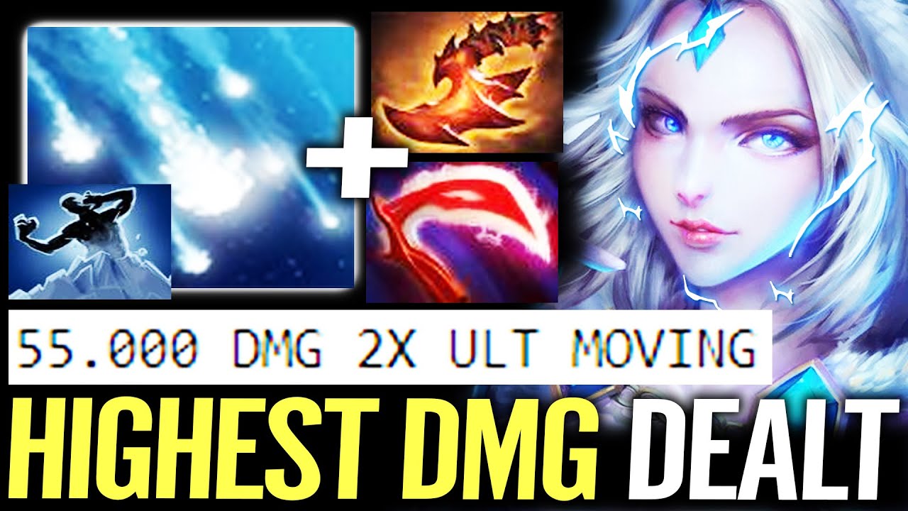 🔥 Rylai 55.000 DMG Highest Dealt — Octarine + Refresher Moving ULT ...