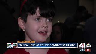Santa visits kids at KCPD East Patrol