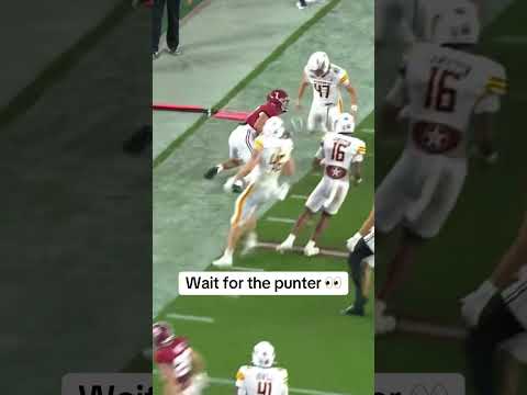 Couldn’t get past the punter 👀