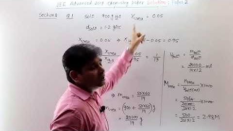 JEE Advanced 2019 Chemistry Paper 2 Solution Part 2