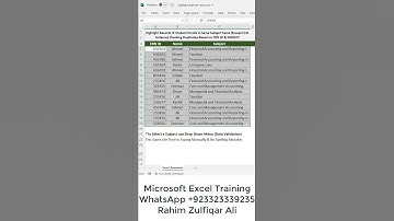Highlight IF Student Enrolls in Same Subject Twice (Except First Instance) Checking Duplicates Excel