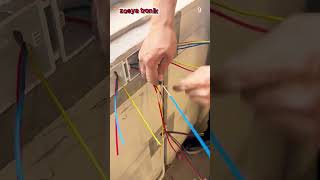 Quick process of connecting cables with simple tools #shorts