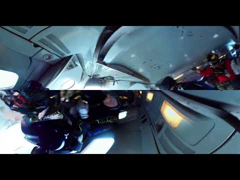 SkyDive in 360° Virtual Reality via GoPro