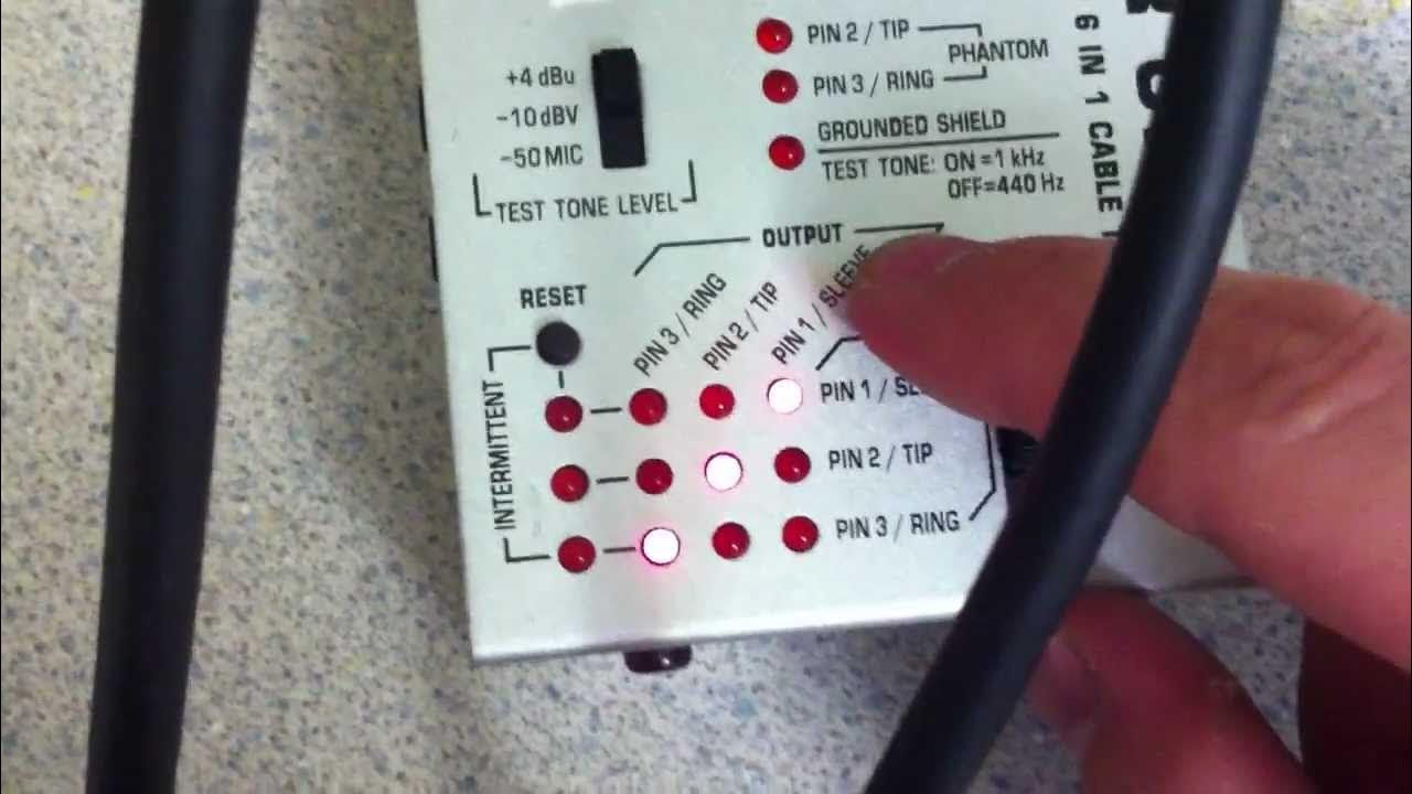 rastro en templado Important Audio Tool To Have - Behringer CT100 - Cable Tester - YouTube