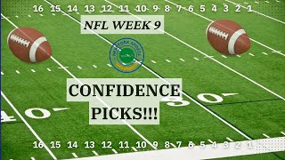 Week 9 NFL Confidence Picks