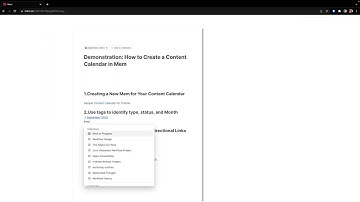 Master Your Content Calendar: Organize Mem.ai Tags & Links for Ultimate Productivity