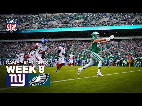 New York Giants vs Philadelphia Eagles Game Highlights | 2025 NFL Season Week 8