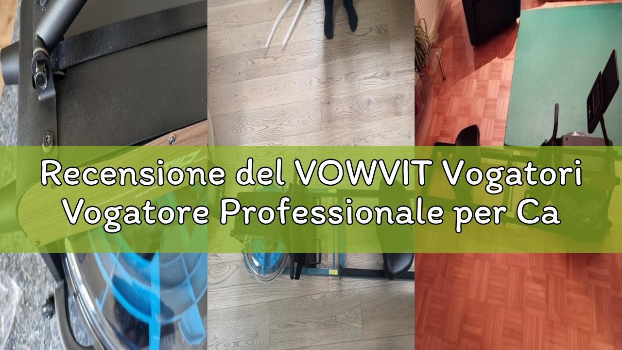 Recensione del VOWVIT Vogatori Vogatore Professionale per Casa Pieghevole con Resistenza ad Acqua, V