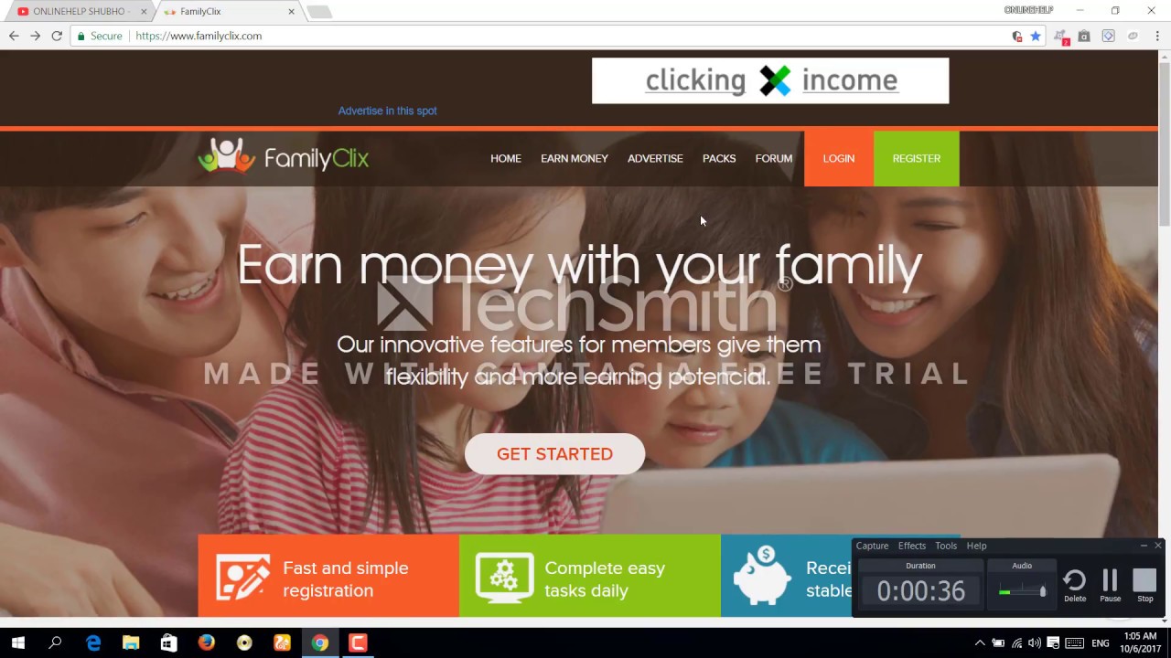 Earn Rs 300 To Rs400($5 To $6) Per Day From Familyclix Very Easily
