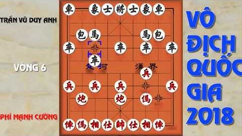 Giải Vô Địch Cờ Tướng Quốc Gia 2018, vòng 6 - Phí Mạnh Cường VS Trần Vũ Duy Anh