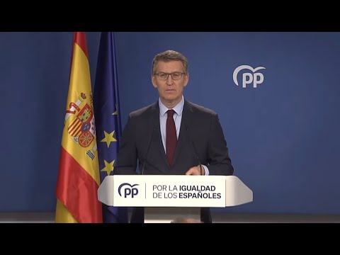 En directo: Feijoo comparece en la sede del PP tras anunciar Sánchez que medita su dimisión