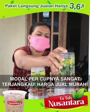 VIRAL !!! ES TEH NUSANTARA HARGA 3000 RUPIAH ! 9 VARIAN RASA !