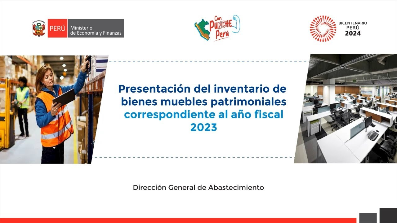 Presentación del inventario de bienes muebles patrimoniales al MEF año